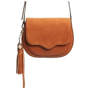 REBECCA MINKOFF Large Suki Crossbody Bag Equestrian Brown In Almond